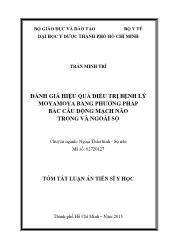 Luận án Đánh giá hiệu quả điều trị bệnh lý moyamoya bằng phương pháp bắc cầu động mạch não trong và ngoài sọ