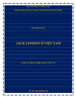 Luận án Jack london ở Việt Nam