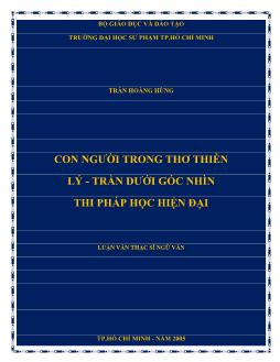 Luận văn Con người trong thơ thiền lý - Trần dưới góc nhìn thi pháp học hiện đại