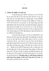 Luận văn Giải pháp nâng cao chất lƣợng tín dụng tại ngân hàng Nông nghiệp và Phát triển Nông thôn Việt Nam