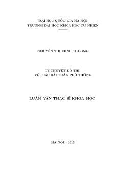 Luận văn Lý thuyết đồ thị với các bài toán phổ thông