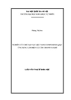 Luận văn Nghiên cứu chế tạo vật liệu nano composite fe2o3 / c ứng dụng làm điện cực âm cho pin fe / Khí