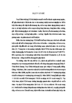 Luận văn Nghiên cứu đặc điểm lâm sàng, cận lâm sàng và căn nguyên vi rút gây bệnh Tay Chân Miệng tại Việt Nam