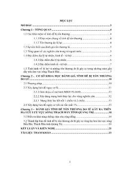 Luận văn Nghiên cứu tính dễ bị tổn thương do lũ lụt tại hạ lưu sông Thạch Hãn, tỉnh Quảng trị