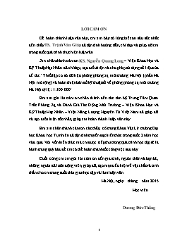 Luận văn Nghiên cứu xác định liều chiếu dân chúng do phóng xạ tự nhiên ở khu vực Hà nội (phần Hà Nội mở rộng)