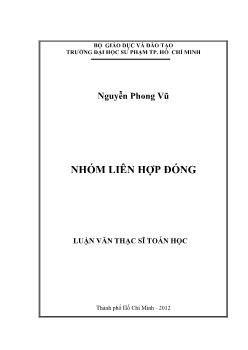 Luận văn Nhóm liên hợp đóng