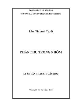 Luận văn Phần phụ trong nhóm