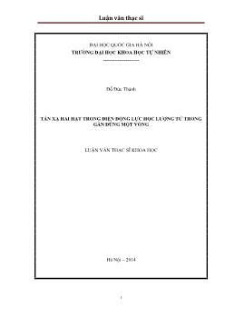 Luận văn Tán xạ hai hạt trong điện động lực học lượng tử trong gần đúng một vòng