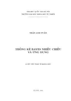 Luận văn Thống kê bayes nhiều chiều và ứng dụng