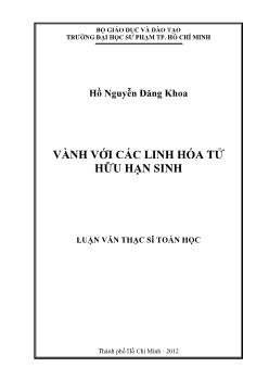 Luận văn Vành với các linh hóa tử hữu hạn sinh