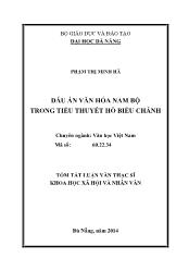 Văn học Việt Nam - Dấu ấn văn hóa nam bộ trong tiểu thuyết Hồ Biểu Chánh