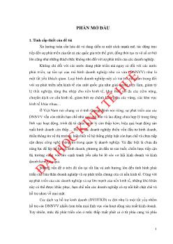 Luận văn Giải pháp phát triển dịch vụ hỗ trợ kinh doanh cho doanh nghiệp nhỏ và vừa trên địa bàn tỉnh Quảng Bình