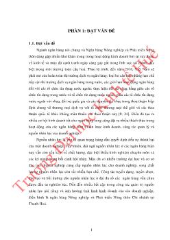 Luận văn Hoàn thiện công tác quản trị nhân lực tại Ngân hàng Nông nghiệp và PTNT Chi nhánh tỉnh Thanh Hoá