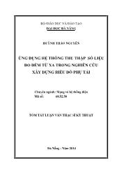 Tóm tắt Luận văn Ứng dụng hệ thống thu thập số liệu đo đếm từ xa trong nghiên cứu xây dựng biểu đồ phụ tải