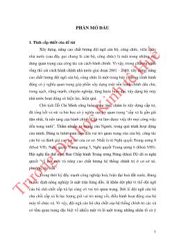 Luận văn Nâng cao chất lượng nguồn nhân lực cán bộ quản lý cấp xã trên địa bàn huyện Bố Trạch - Tỉnh Quảng Bình