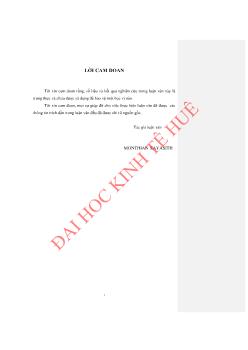 Luận văn Nâng cao năng lực cạnh tranh của khách sạn Chăm Pa Palace tại tỉnh Chăm Pa Sắc