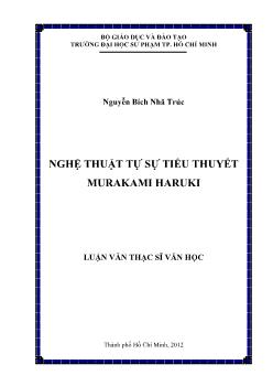 Luận văn Nghệ thuật tự sự tiểu thuyết Murakami Haruki