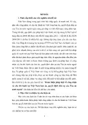 Tóm tắt Luận án Hoàn thiện pháp luật về công nhận và cho thi hành tại Việt Nam bản án, quyết định dân sự của Tòa án nước ngoài