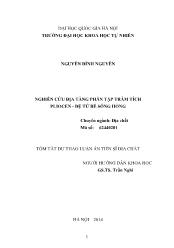 Tóm tắt Luận án Nghiên cứu địa tầng phân tập trầm tích pliocen - Đệ tứ bể sông Hồng