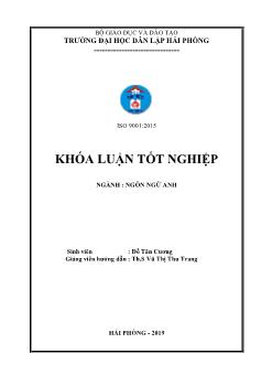 Luận văn A study on translation of English terminologies related to logistics - Đỗ Tân Cương