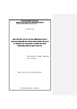 Tóm tắt Luận án Phản ứng của nhà đầu tư với thông báo đăng ký giao dịch cổ phiếu của người nội bộ, người liên quan và cổ đông lớn nước ngoài – nghiên cứu trên thị trường chứng khoán Việt Nam - La Ngọc Giàu