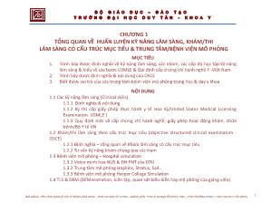 Bài giảng Huấn luyện kỹ năng lâm sàng, khám/thi lâm sàng có cấu trúc mục tiêu và trung tâm/bệnh viện mô phỏng - Chương 1: Tổng quan về huấn luyện kỹ năng lâm sàng, khám/thi lâm sàng có cấu trúc mục tiêu và trung tâm/bệnh viện mô phỏng