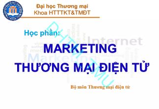 Bài giảng Marketing thương mại điện tử