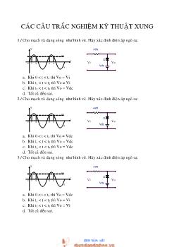 Đề cương ôn tập Kỹ thuật xung