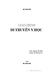 Giáo trình Di truyền y học