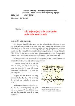 Giáo trình Máy điện 1 - Chương 10: Sức điện động của dây quấn máy điện xoay chiều