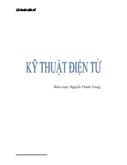 Giáo trình môn Kỹ thuật điện tử