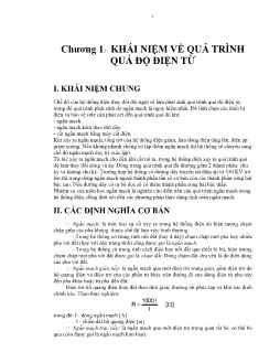 Giáo trình Quá trình quá độ điện từ - Chương 1: Khái niệm về quá trình quá độ điện từ