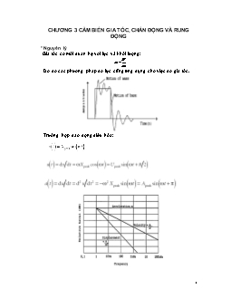 Giáo trình Tự động - Đo lường - Chương 3: Cảm biến gia tốc, chấn động và rung động