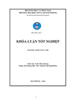 Luận văn A study on using some typical typers of punctuation properly in writen english and common mistake made by vietnamese learners