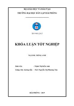 Luận văn Difficulties in learning english idioms of students at faculties of foreign language and some suggested solutions