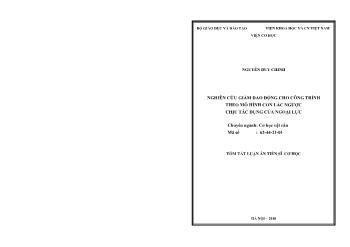 Tóm tắt Luận án Nghiên cứu giảm dao động cho công trình theo mô hình con lắc ngược chịu tác dụng của ngoại lực