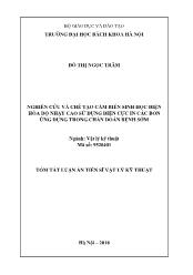 Tóm tắt Luận án Nghiên cứu và chế tạo cảm biến sinh học điện hóa độ nhạy cao sử dụng điện cực in Các bon ứng dụng trong chẩn đoán bệnh sớm