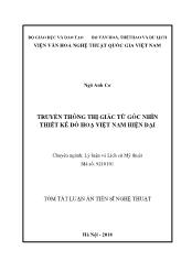 Tóm tắt Luận án Truyền thông thị giác từ góc nhìn thiết kế đồ hoạ Việt Nam hiện đại