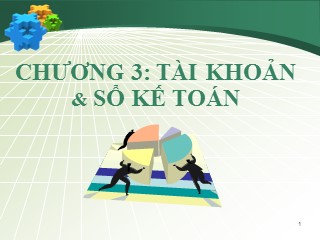 Bài giảng Nguyên lý kế toán - Chương 3: Tài khoản và sổ kế toán - Trần Thị Kim Anh