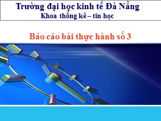 Báo cáo bài thực hành số 3 - Nguyễn Duy Thanh