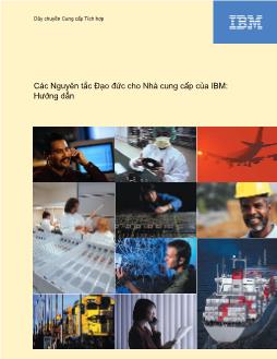 Các nguyên tắc đạo đức cho nhà cung cấp của IBM: Hướng dẫn