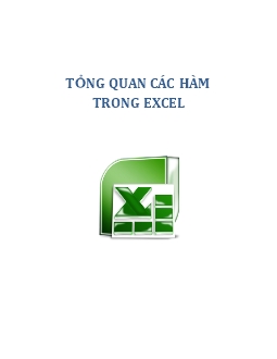 Giáo trình Bài giảng Tổng quan các hàm trong Excel
