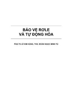 Giáo trình Bảo vệ Rơle và tự động hóa