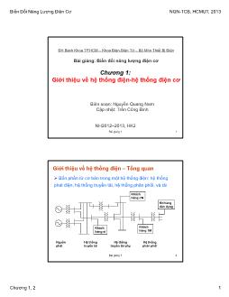 Giáo trình Biến đổi năng lượng điện cơ - Chương 1+ Chương 2 - Nguyễn Quang Nam