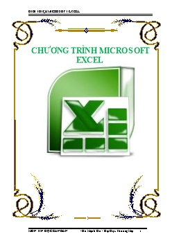 Giáo trình Chương trình Microsoft Excel (Bản đầy đủ)