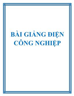 Giáo trình Điện công nghiệp