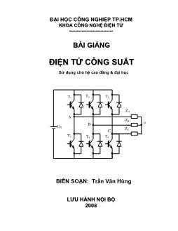 Giáo trình Điện tử công suất - Trần Văn Hùng