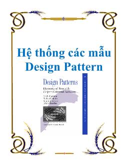 Giáo trình Hệ thống các mẫu Design Pattern