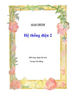 Giáo trình Hệ thống điện 2 - Vương Văn Hùng