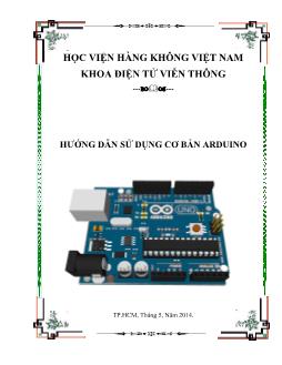 Giáo trình Hướng dẫn sử dụng cơ bản Arduino